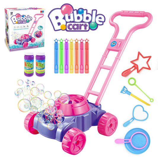 Bubble Lawn Mower for Toddlers – Garden Toy with Colorful Bubbles