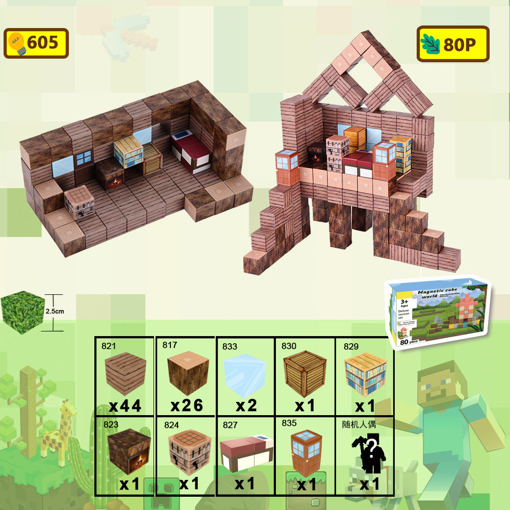 Magnetische Bausteine für Kinder