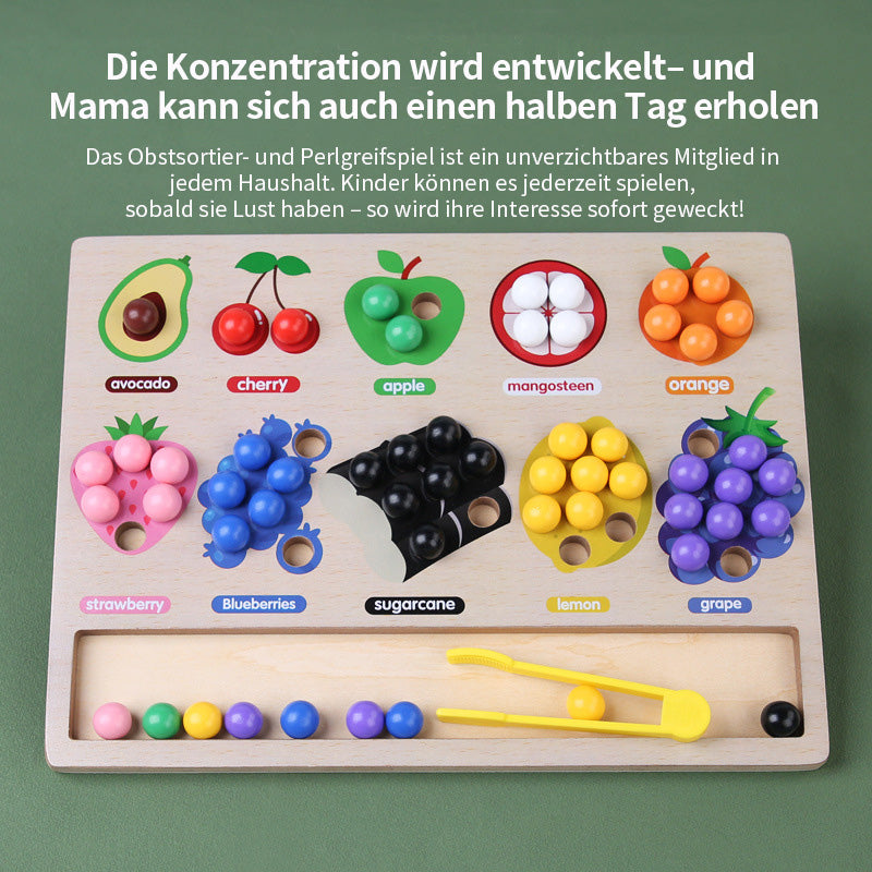 Baby Motorikspielzeug Obst Holzspielzeug