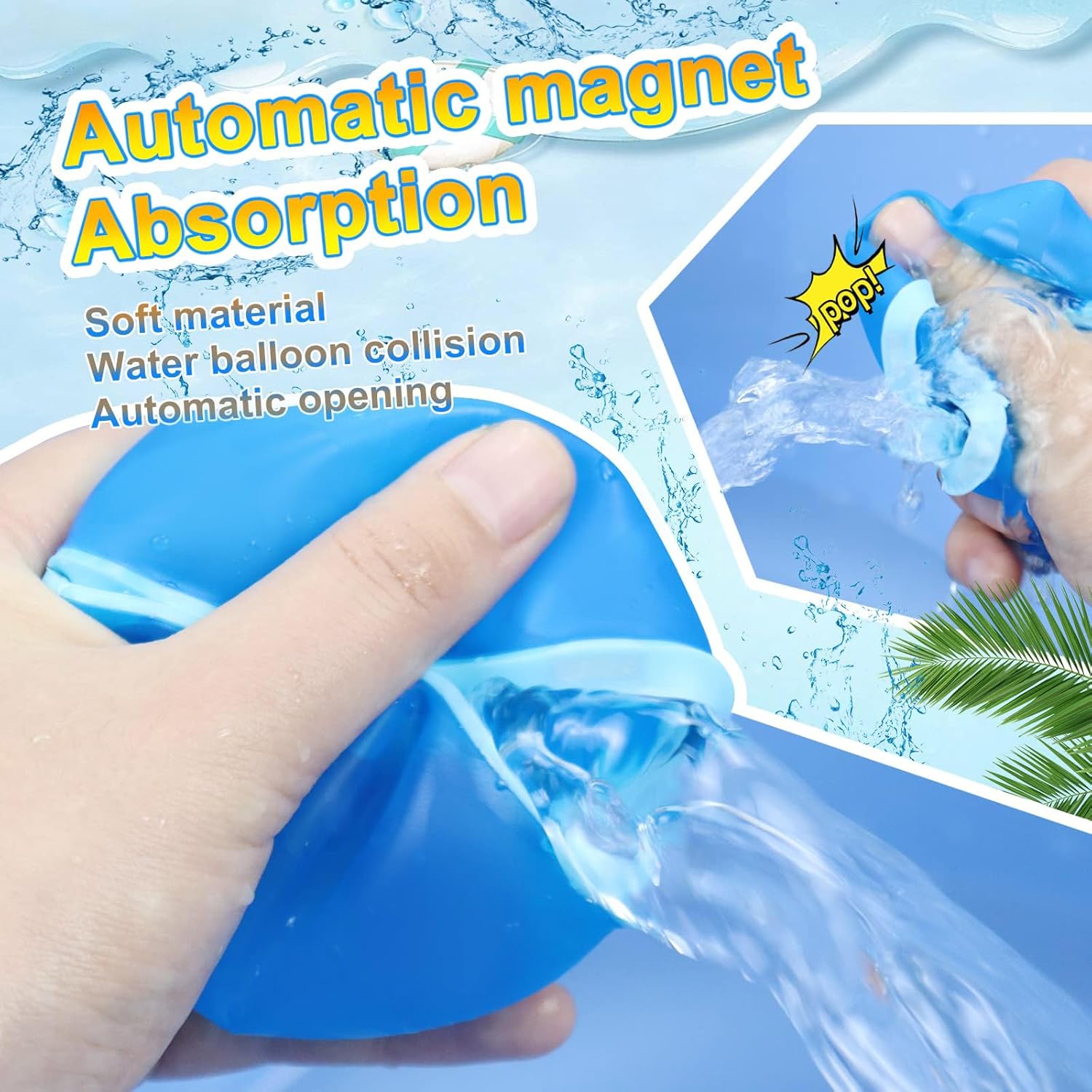 Wiederverwendbare Wasserballons – 12 Stück selbstschließendes Outdoor Spielzeug Spileo