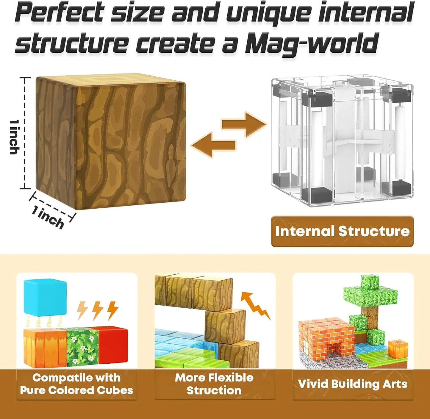 Magnetbausteine – Pumpkin Forst Magnetwelt Set für Kinder ab 3 Jahre Spileo