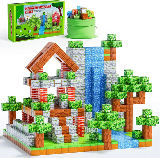 Kreatives Magnet Bausteine Set für Jungen & Mädchen Spileo