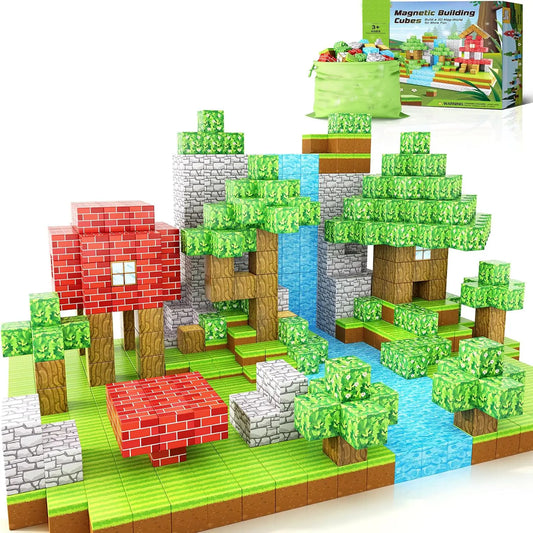 Magnetische Bausteine für Kinder ab 3 Jahre – Magnetbausteine im Wald-Thema Spileo