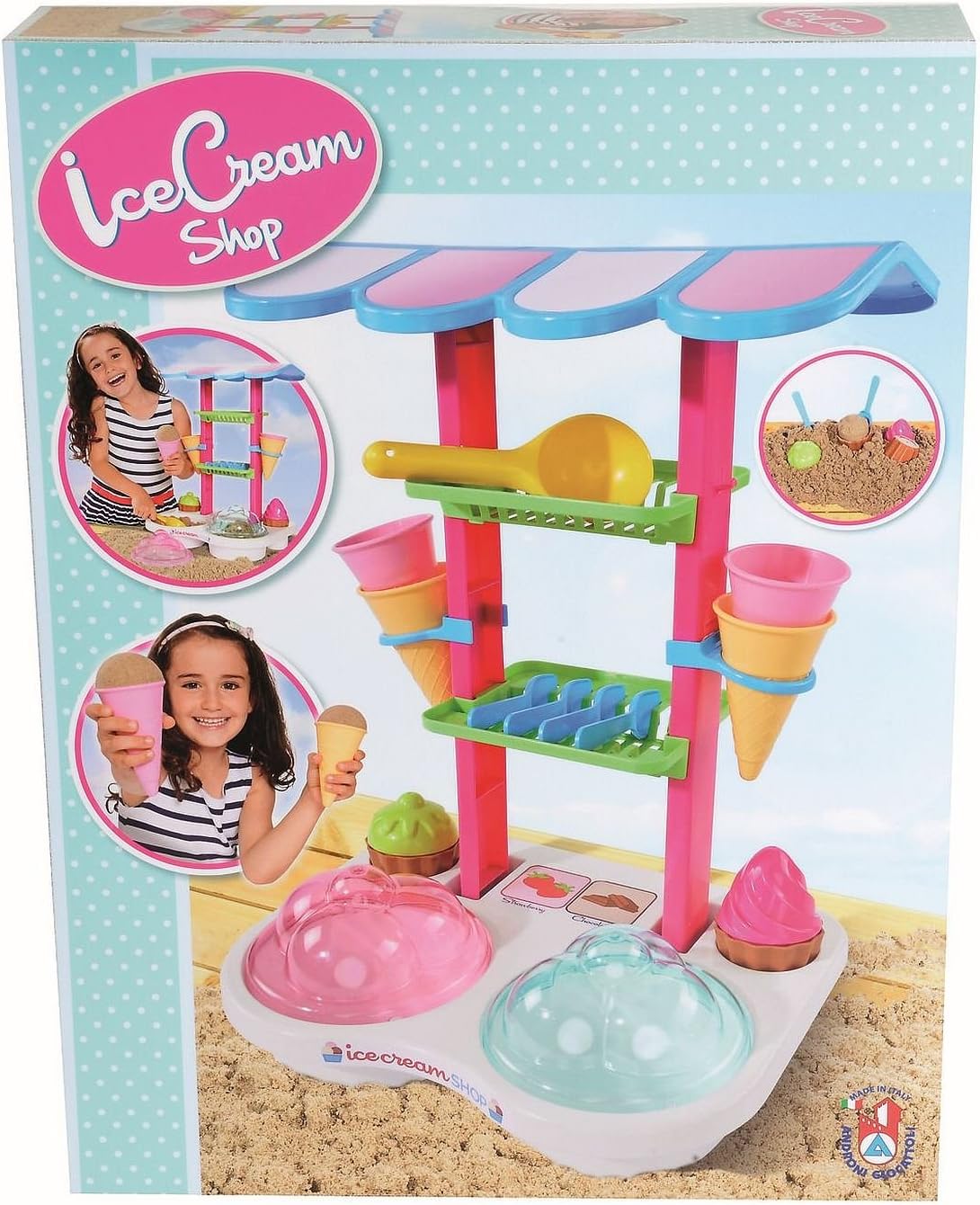 Sandspielzeug Eisdiele – 13-teiliges Set für Kinder Spileo