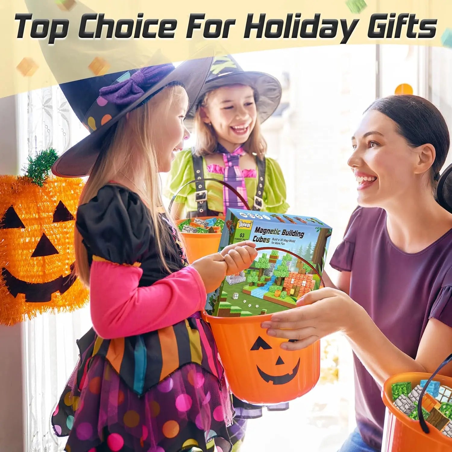 Magnetbausteine – Pumpkin Forst Magnetwelt Set für Kinder ab 3 Jahre Spileo