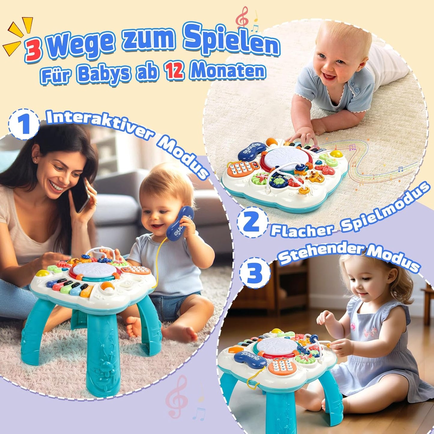 Baby Spieltisch 6 in 1 Spileo