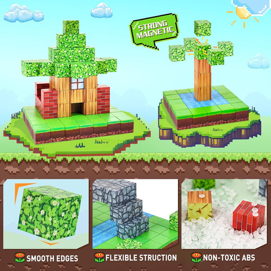 Magnet Bausteine 2cm mit Szenenelementen Spileo