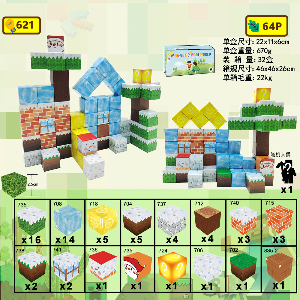 Magnetische Bausteine für Kinder