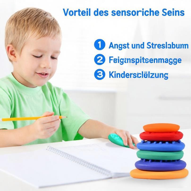 6er-Set Sensorik-Steine – Beruhigendes Fidget-Spielzeug zur Stress- und Angstbewältigung bei ADHS & Autismus