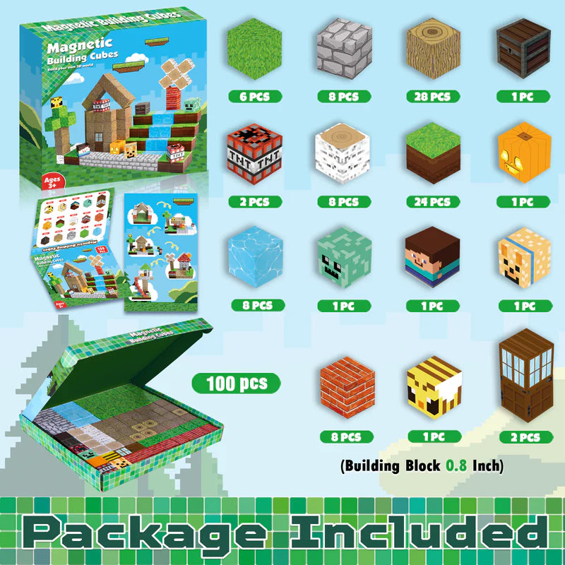 Magnetische Bausteine Set – Kreatives STEM Lernspielzeug