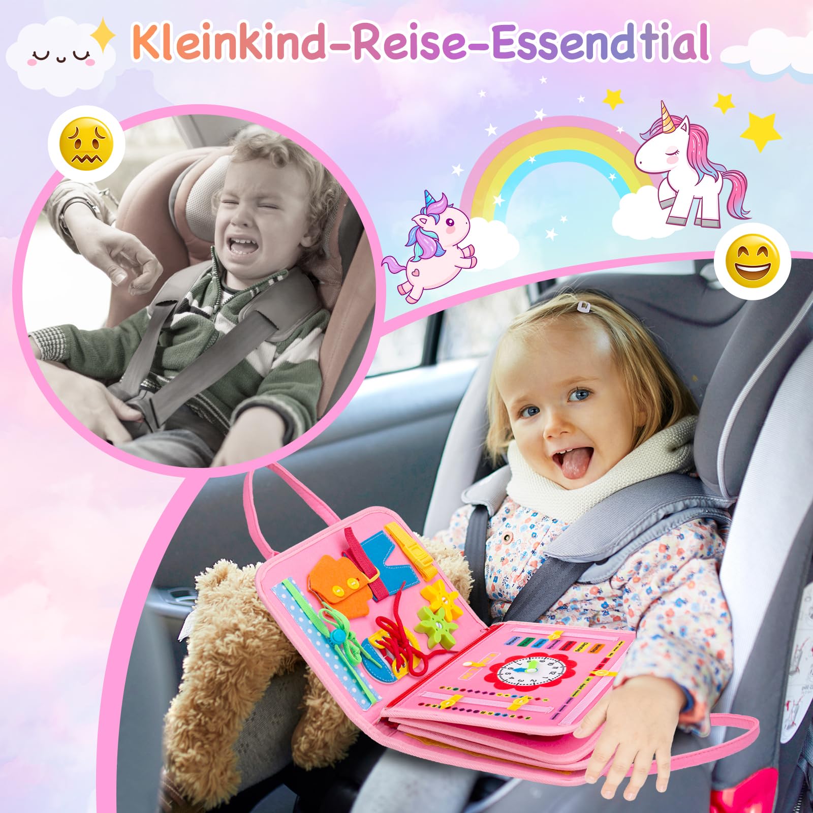 Busy Board Montessori Spielzeug ab 1–5 Jahre Spileo