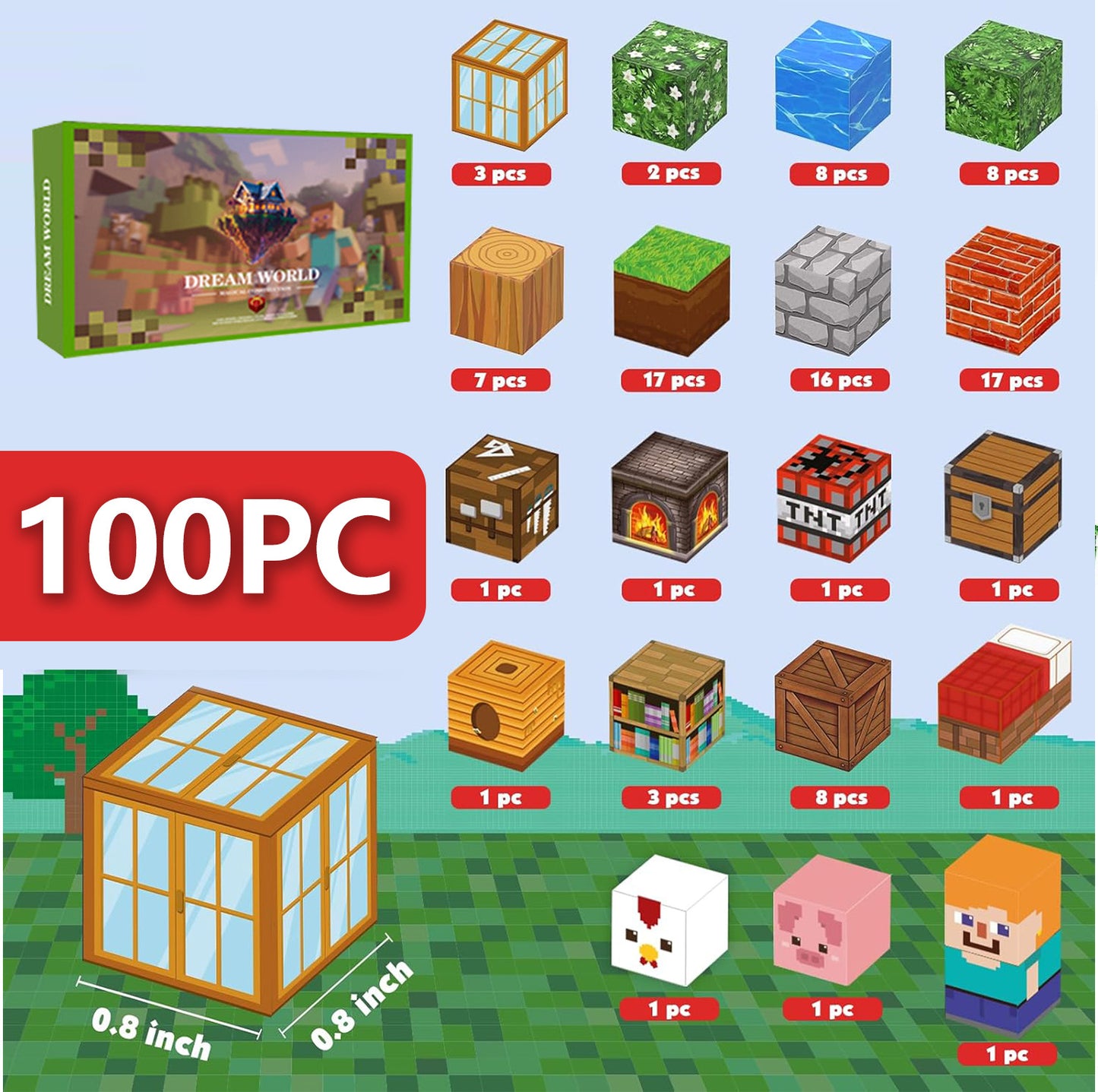 Magnetische Bausteine für Kinder