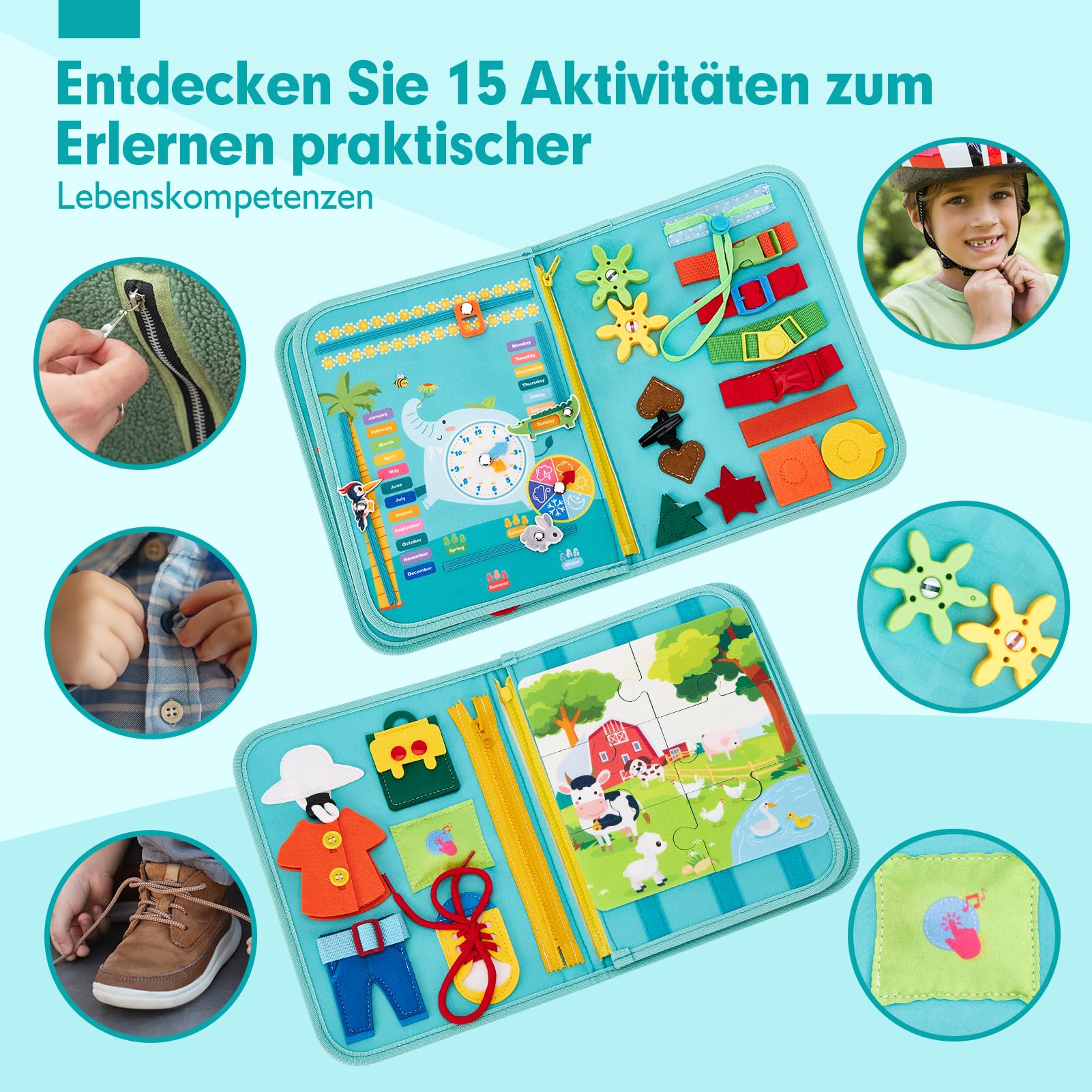 Montessori Spielzeug mit 9-in-1 Aktivitäten Spileo