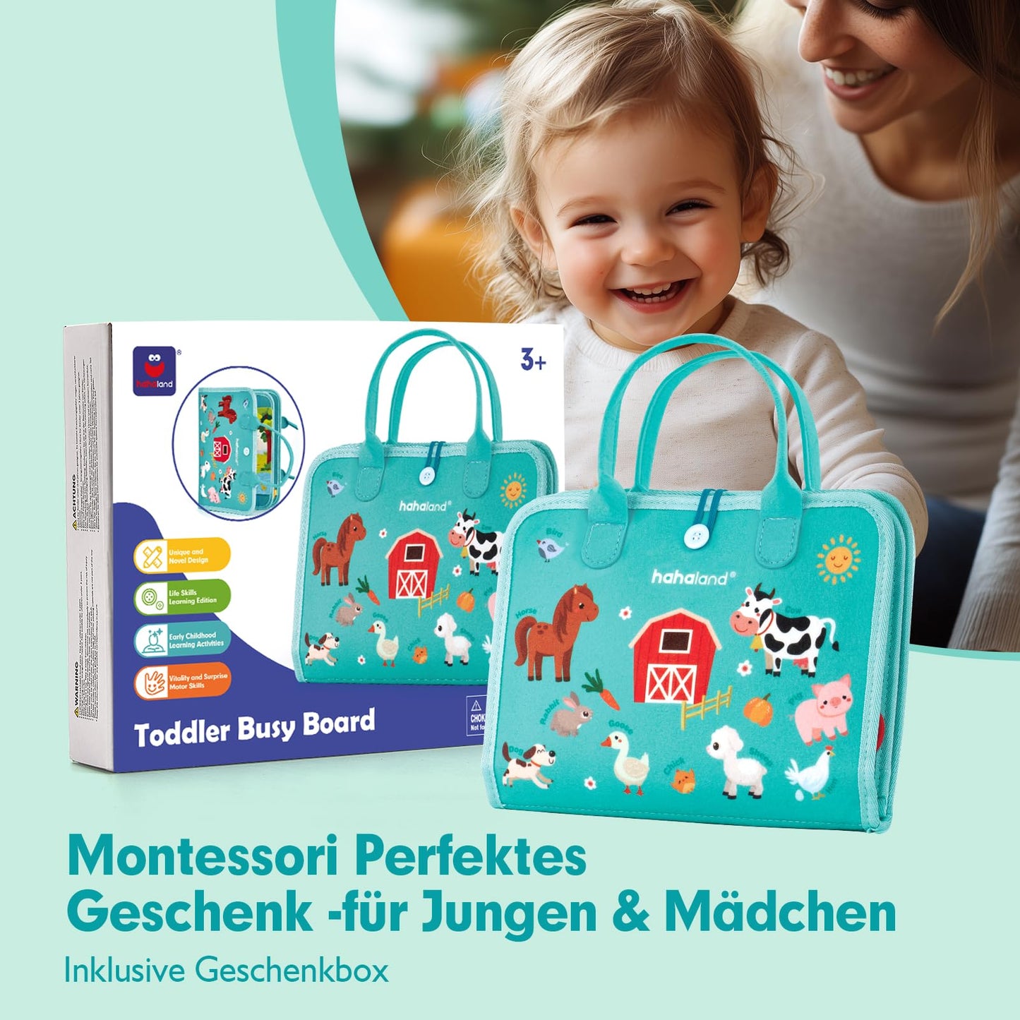 Montessori Spielzeug mit 9-in-1 Aktivitäten Spileo