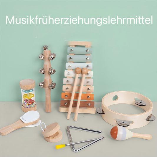 11-in-1 Montessori Wooden Musical Instruments for Kids