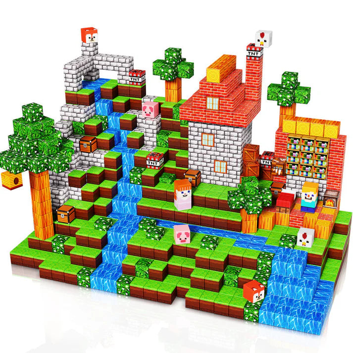 Magnetic building blocks for children