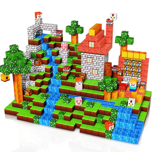 Magnetic building blocks for children