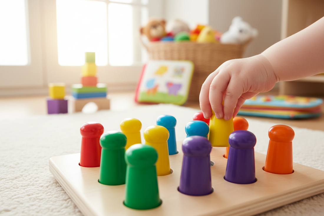 Die kleine Stachelwerkstatt: Wie ein einfaches Steckspiel ab 18 Monaten die Grundlagen fürs Lernen legt Spileo