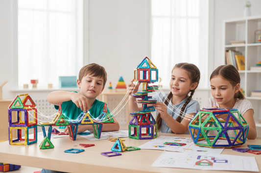 Die Magie der unsichtbaren Verbindung: Wie 100 magnetische Bausteine kleine Architekten und Ingenieure begeistern Spileo