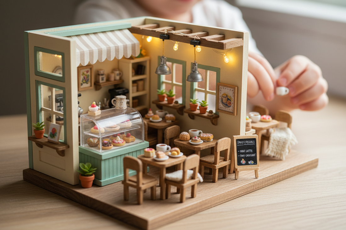 Eine eigene kleine Welt erschaffen: Warum das DIY Miniatur-Café mehr ist als nur ein Bastelset Spileo