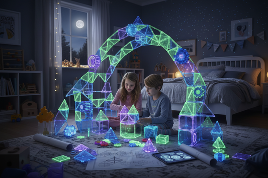 Magische Nachtbaumeister: Wie das Glow Fort Bauset Kreativität und STEM-Skills zum Leuchten bringt