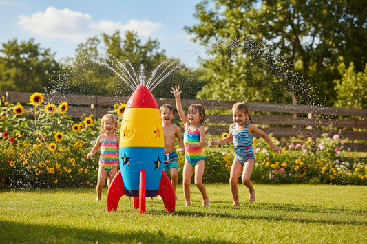 Raketen-Sprinkler für Kinder – Der sprühende Wasserspaß für den eigenen Garten Spileo