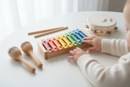 Welche Musikinstrumente für Kleinkinder ab 1 Jahr sind pädagogisch wertvoll? – Holz-Percussion im Test Spileo