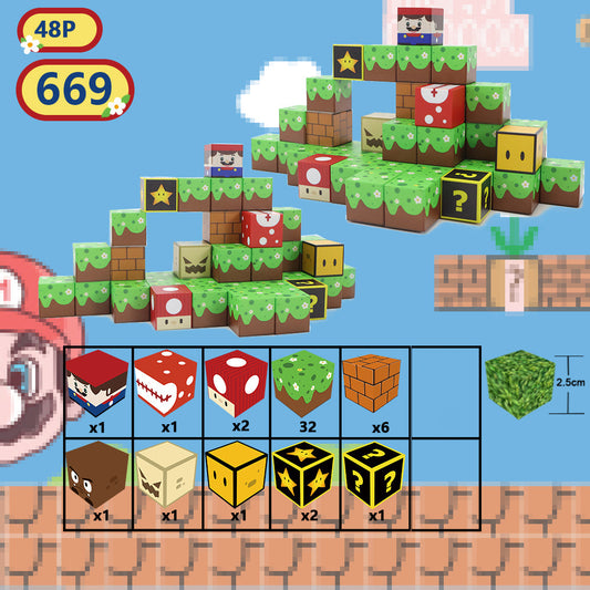 Magnetische Bausteine für Kinder