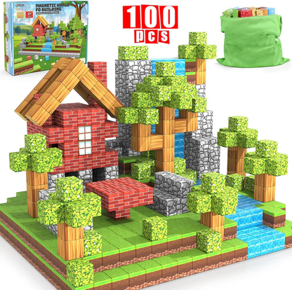 Magnetische Bausteine Montessori zum Bauen & Lernen