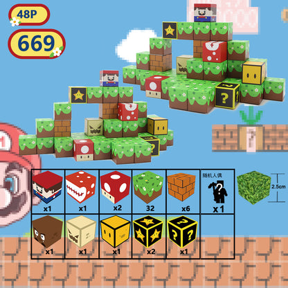 Magnetische Bausteine für Kinder