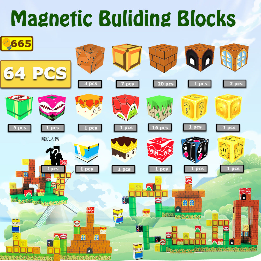 Magnetische Bausteine für Kinder