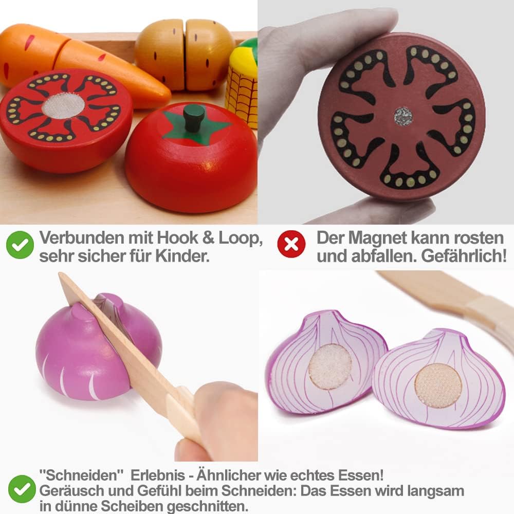 Küchenspielzeug für Kinder aus Holz