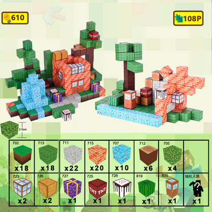 Magnetische Bausteine für Kinder