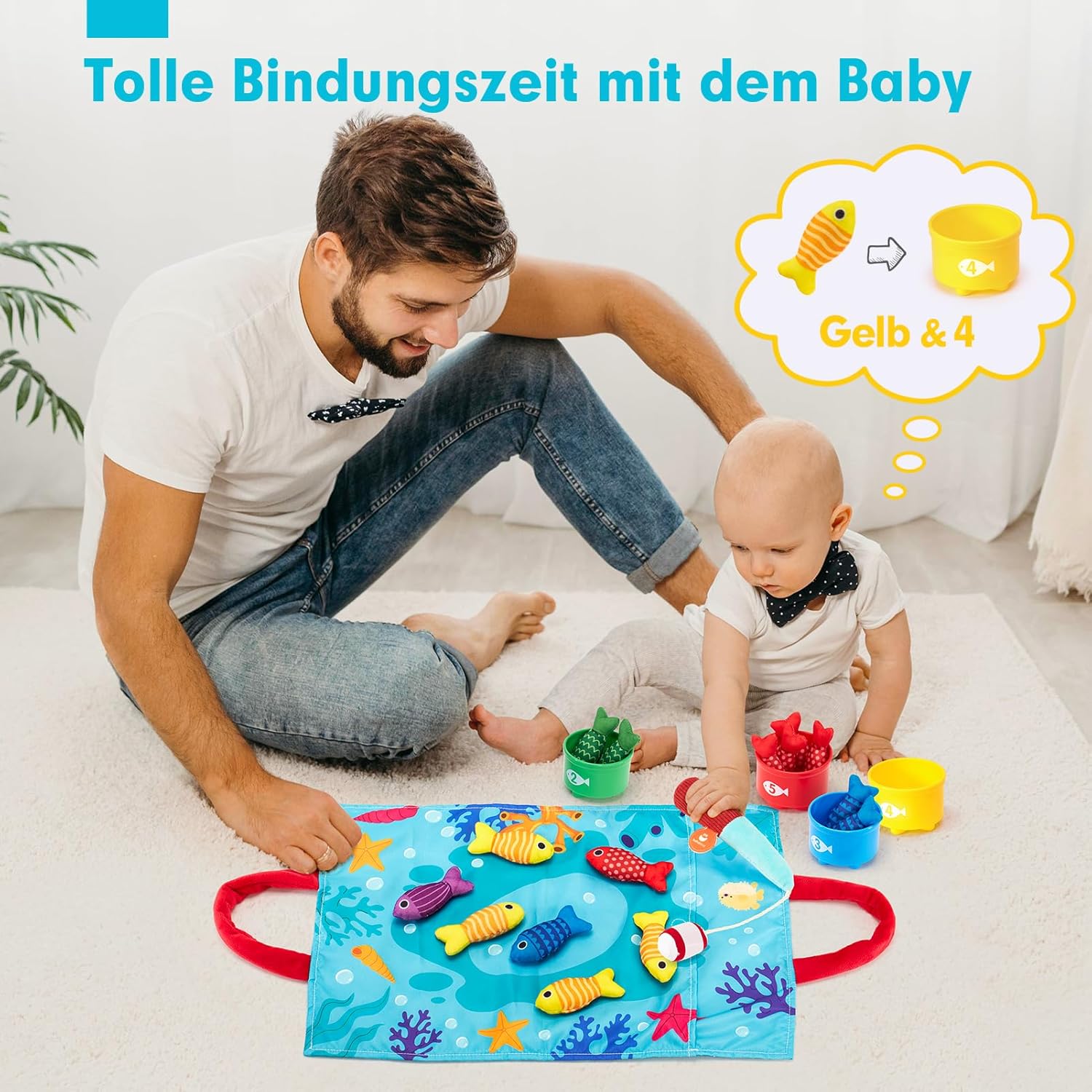 Angelspiel für Kinder ab 1 Jahr – Montessori Lernspielzeug Spileo