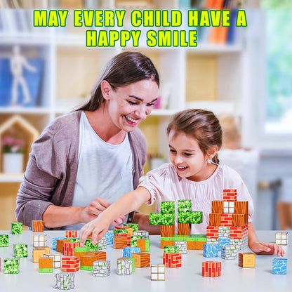 Blocks Magnetic Building Set Montessori Lernspielzeug mit Anleitung & Ideen