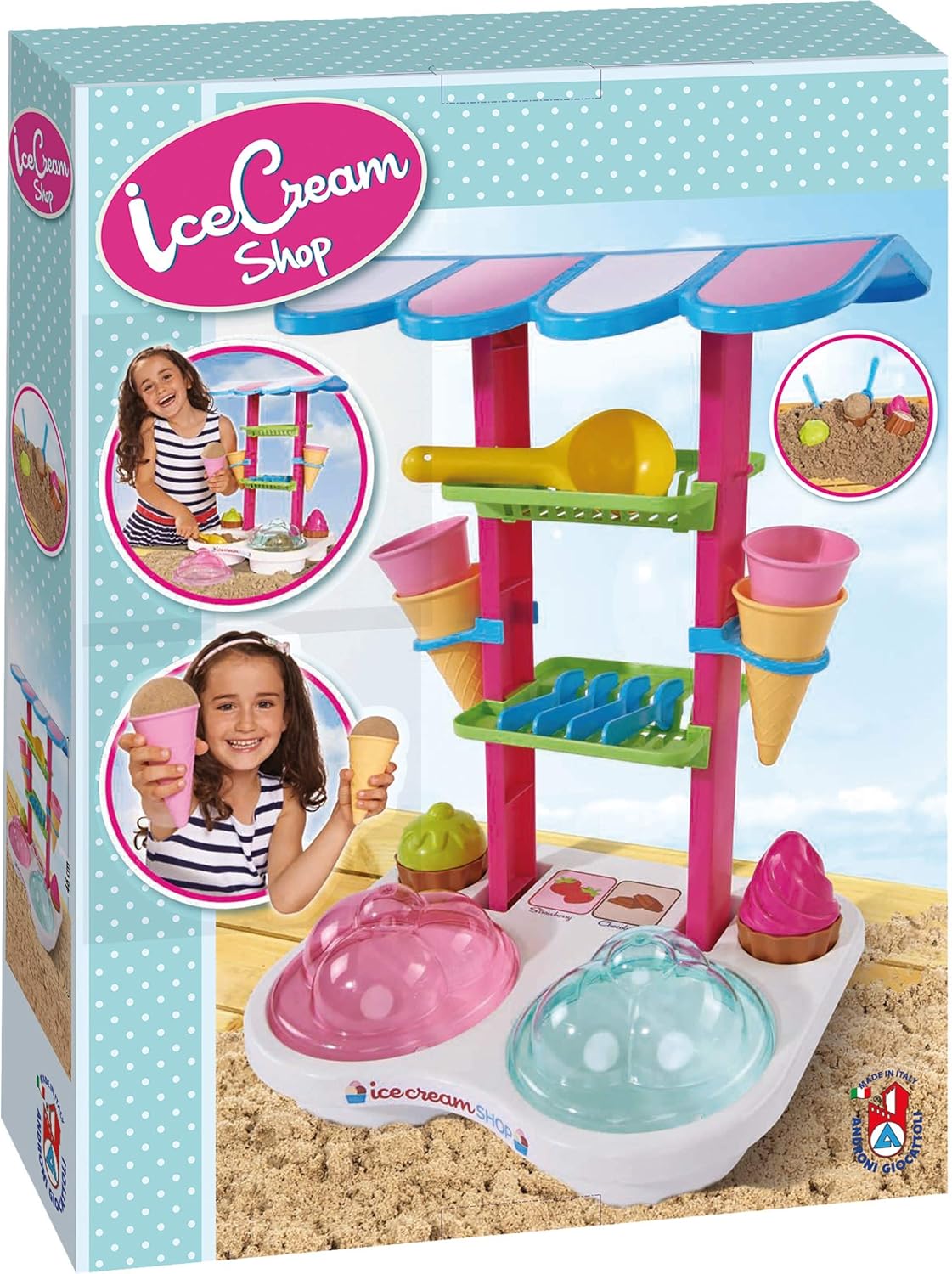 Sandspielzeug Eisdiele – 13-teiliges Set für Kinder