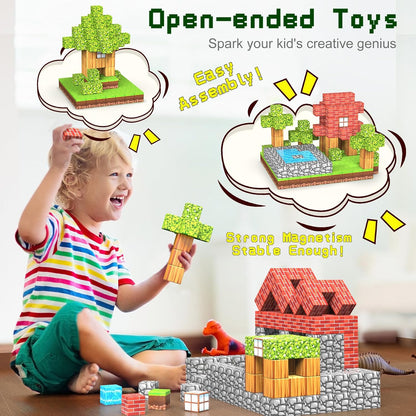 Magnetische Bausteine Montessori zum Bauen & Lernen