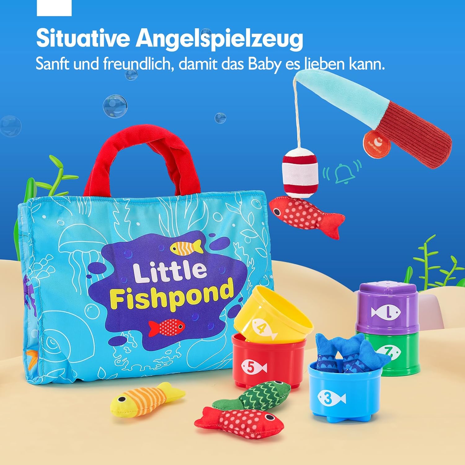 Angelspiel für Kinder ab 1 Jahr – Montessori Lernspielzeug Spileo
