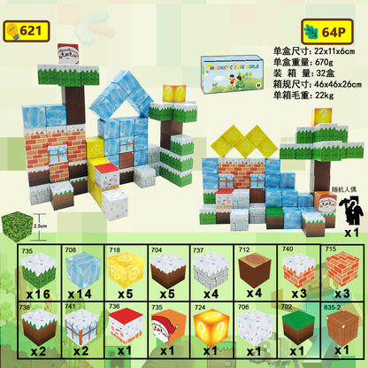 Magnetische Bausteine für Kinder