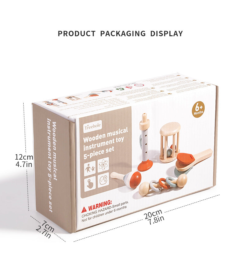 Holzspielzeug Textiltrommel mit bunten Bällen und Glockenklang – pädagogisches Lernspielzeug zur Förderung von Feinmotorik und Hand-Auge-Koordination ab 1 Jahr