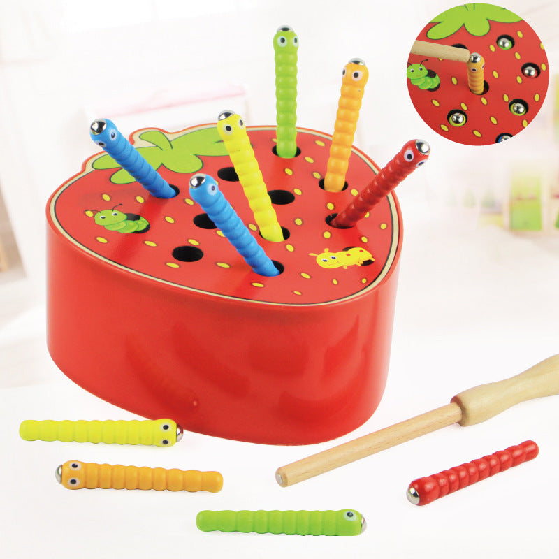 Holz-Montessori-Spielzeug zum Insektenfangen – pädagogisches Lernspielzeug für Kleinkinder ab 1 Jahr, ideal als Geschenk für Jungen und Mädchen