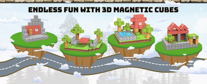 Magnetische Bausteine 150 Teile – Kreatives Bauspielzeug ab 3 Jahren, Ideal als Ostern- oder Halloween-Geschenk für Kinder von 3 bis 9 Jahren, Mit Aufbewahrung