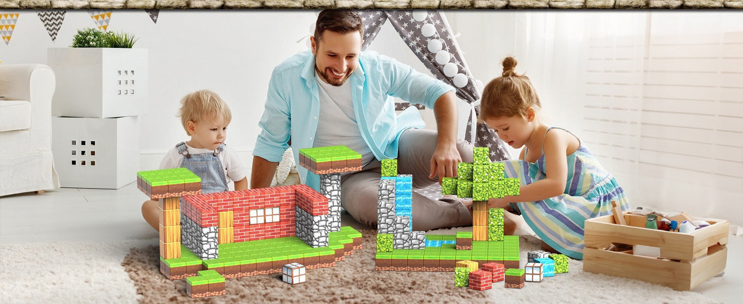 Magnetische Bausteine 150 Teile – Kreatives Bauspielzeug ab 3 Jahren, Ideal als Ostern- oder Halloween-Geschenk für Kinder von 3 bis 9 Jahren, Mit Aufbewahrung