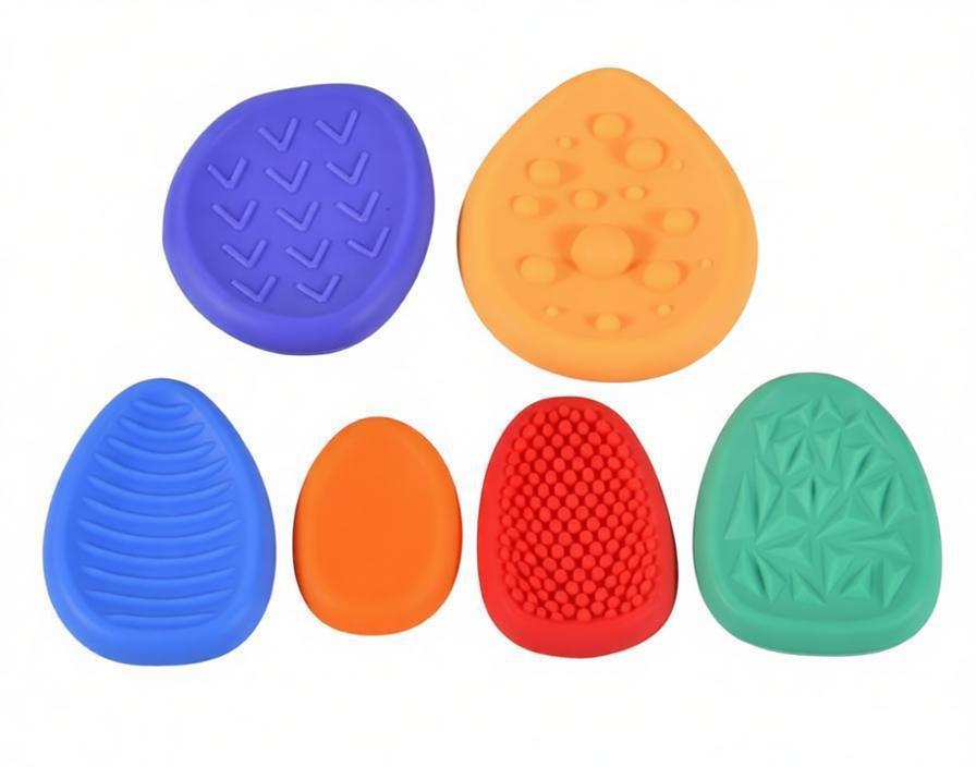 6er-Set Sensorik-Steine – Beruhigendes Fidget-Spielzeug zur Stress- und Angstbewältigung bei ADHS & Autismus