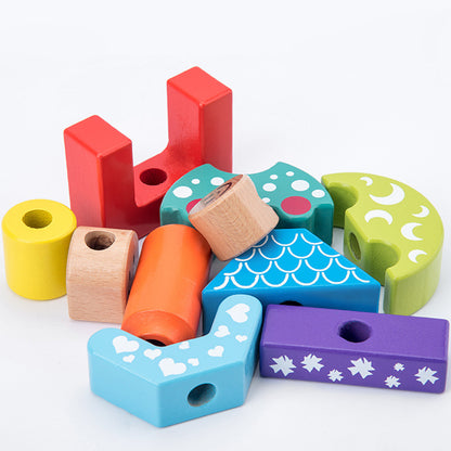 Bauklötze mit Sound – 12 bunte, klappernde Holzbausteine für Kinder ab 12 Monaten