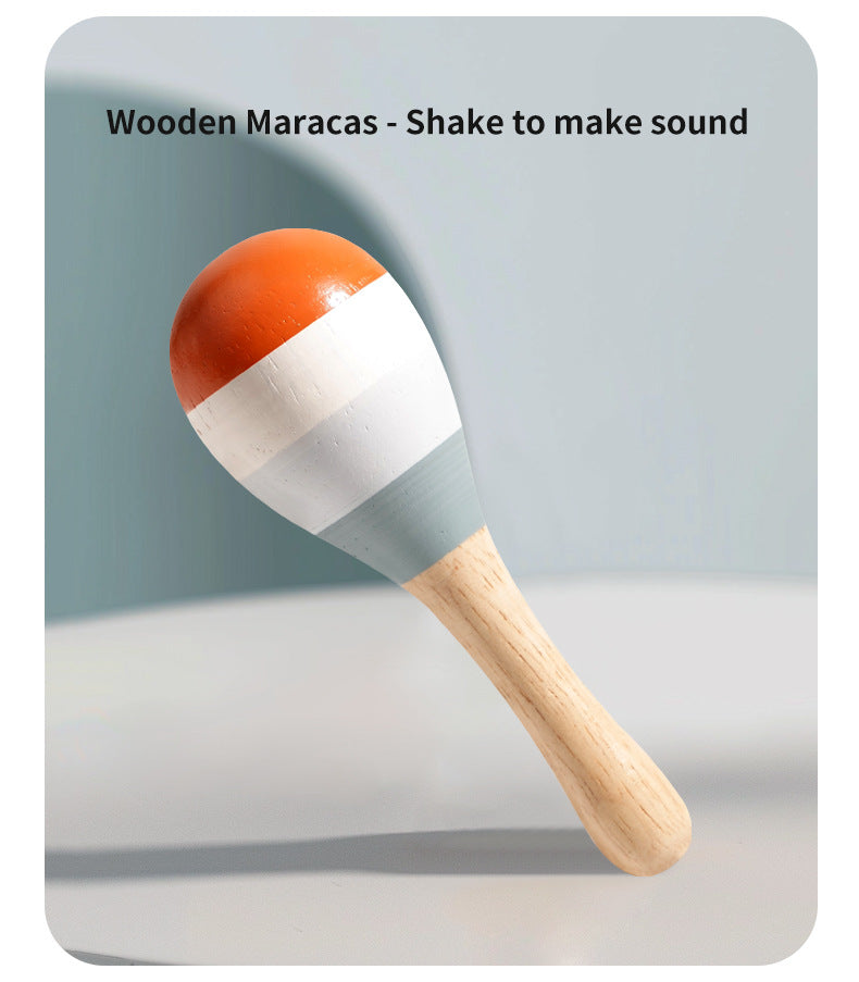 Holz-Musikinstrumente für Kinder – Percussion-Set aus Holz für Kleinkinder und Vorschulkinder zur frühen musikalischen Förderung