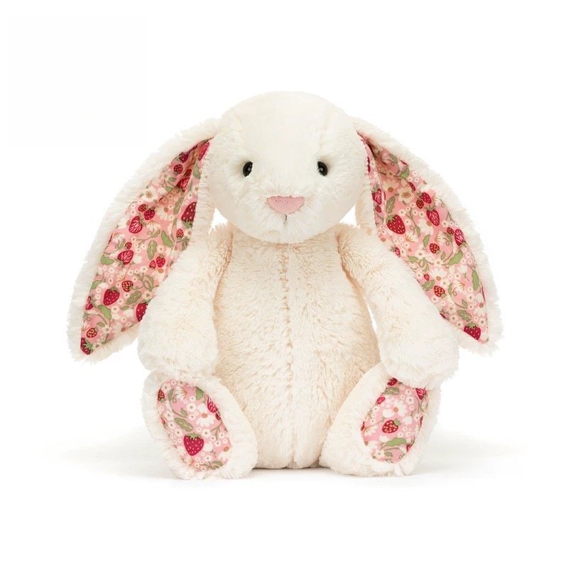 18 cm Plüschhase mit Schlappohren – Kuschelweiches Kinderkuscheltier, beweglich, waschbar, hellgrau