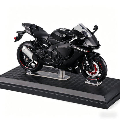 1:18 Yamaha R1 Motorrad Modell Schwarz – Motocross & Supercross Sammlerstück als Geschenk für Männer