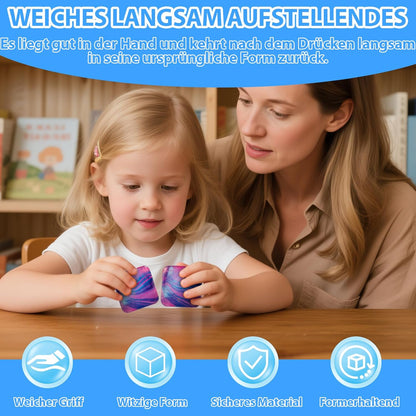 Weiche Druckspielzeuge – 5 cm großer Anti-Stress-Würfel für Erwachsene & Kinder, ideal bei Autismus & Stressabbau, langlebig & sicher (4 Stück)