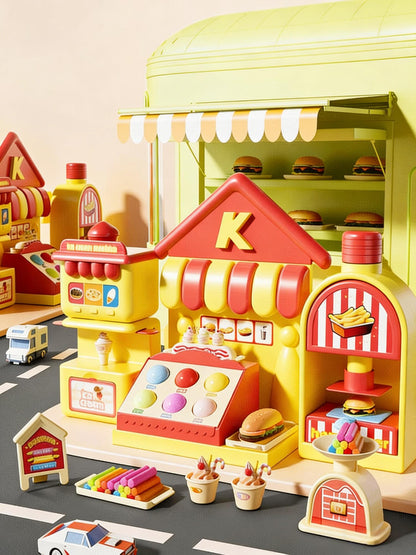 Kreatives Knete-Set für Kinder ab 3 Jahren – Mit Eismaschine, Knetwerkzeug & Zubehör für fantasievolles Spielen in der Kinderküche